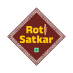 Roti Satkar Logo, the color combination is Mehron and Yellow