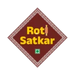 Roti Satkar Logo, the color combination is Mehron and Yellow